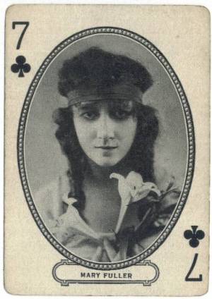 Mary Fuller on a circa 1916 MJ Moriarty Playing Card
