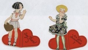 vintage valentines fronts