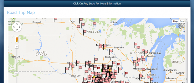 antique shopping map